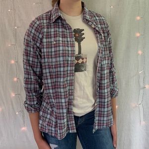 L.L Bean long sleeve plaid shirt